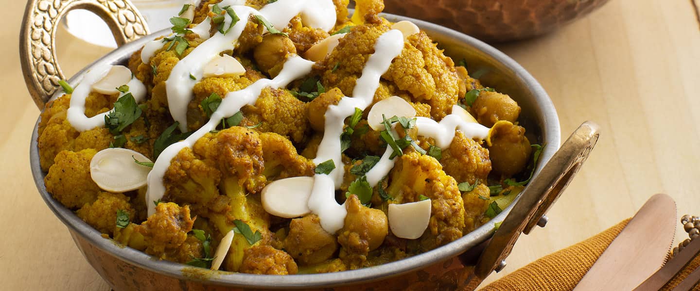 Roasted Cauliflower and Chickpea Korma