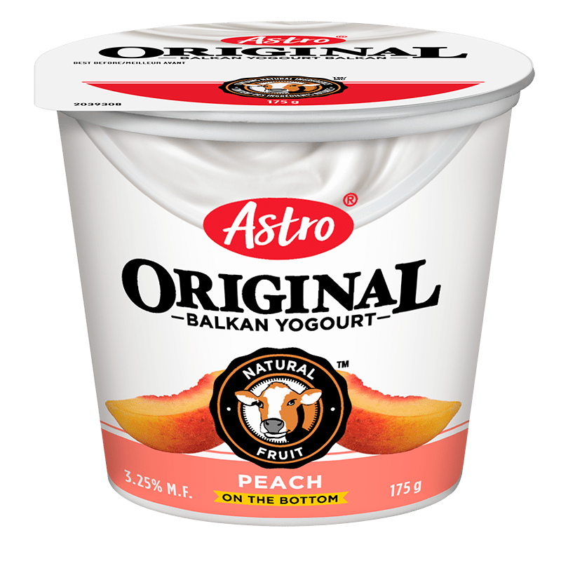 ASTRO ORIGINAL YOGOURT FRUIT ON THE BOTTOM PEACH SINGLE SERVE