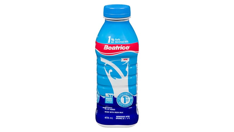 BEATRICE 1% MILK BOTTLE