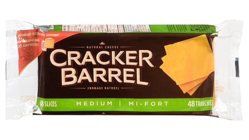 CRACKER BARREL MEDIUM CHEESE SLICE (21 G)